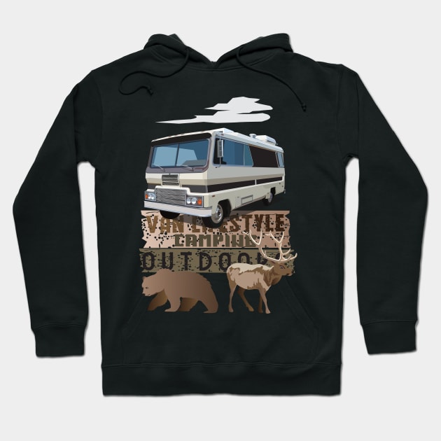 Van Lifestyle camping Hoodie by mypointink